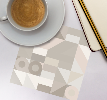 Dessous de verre motifs géométriques neutres - TenStickers