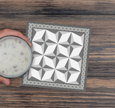 Dessous de verre motifs géométriques superposés - TenStickers