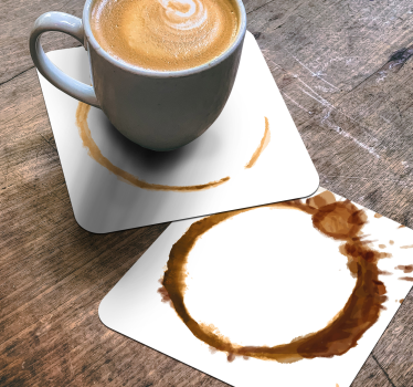 Dessous de verre motifs taches de café - TenStickers