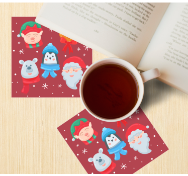 Dessous de verre noël assortiment de figurines festives - TenStickers