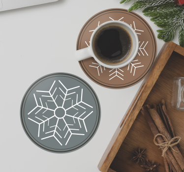 Dessous de verre noël collection flocons de neige - TenStickers
