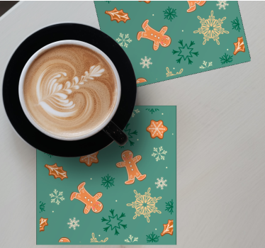 Dessous de verre noël motif biscuit en pain d'épice - TenStickers