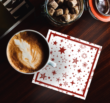 Dessous de verre noël motif étoilé des fêtes - TenStickers