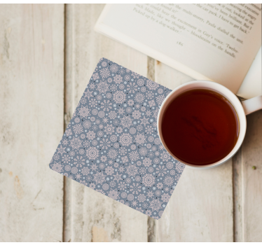 Dessous de verre noël motif floral hivernal - TenStickers