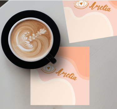 Dessous de verre personnalisable courbes douces - TenStickers