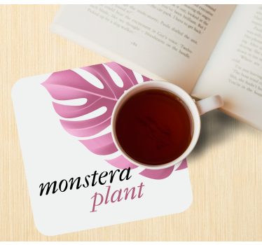 Dessous de verre personnalisable feuille de monstera - TenStickers