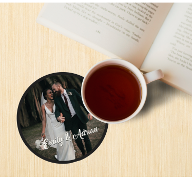 Dessous de verre image personnalisée avec texte - TenStickers