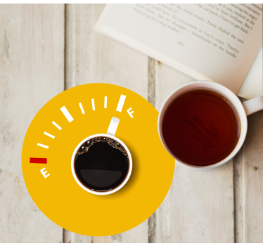 Dessous de verre personnalisable indicateur de niveau café - TenStickers