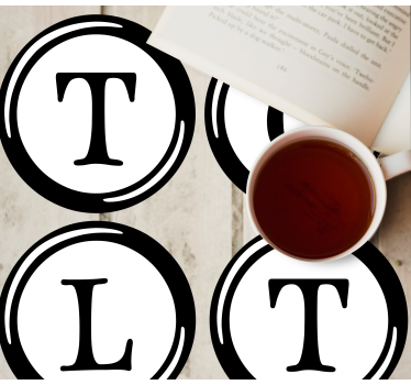 Dessous de verre personnalisable monogramme t, c, l - TenStickers