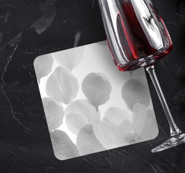 Dessous de verre pétales grisés doux - TenStickers