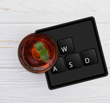 Dessous de verre pour les bizarres Boutons du clavier - TenStickers