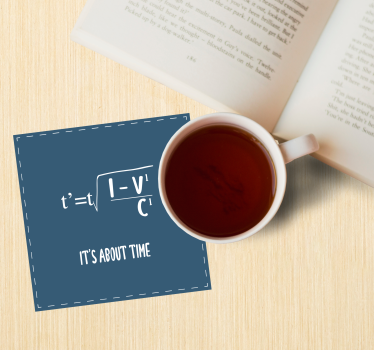 Dessous de verre pour les bizarres Il est temps - TenStickers