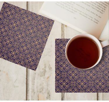 Dessous de verre style imprimé floral - TenStickers
