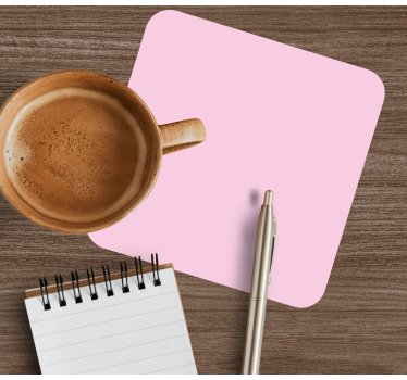 Dessous de verre surface carrée rose - TenStickers