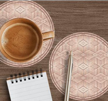 Dessous de verre surface circulaire à motifs géométriques - TenStickers