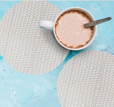 Dessous de verre tapis de surface circulaire texturé - TenStickers