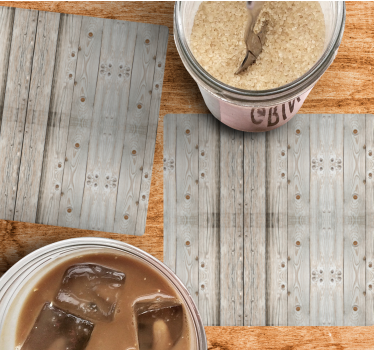 Dessous de verre texture bois naturel - TenStickers