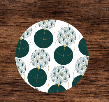 Dessous de verre tres moderne Art géo de style glamour - TenStickers