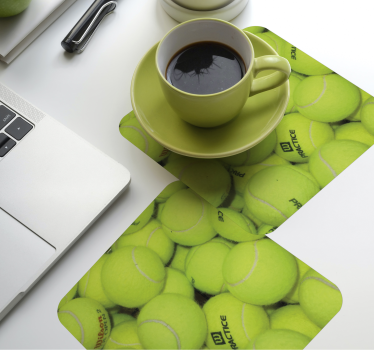 dessous de verre tres moderne Balle de tennis - TenStickers