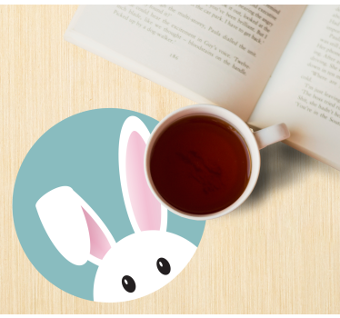 Dessous de verre tres moderne Lapin mignon - TenStickers