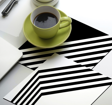 dessous de verre tres moderne Rayures modernes - TenStickers