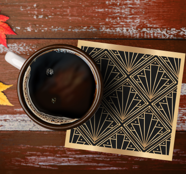 Dessous de verre tres moderne sticker losange "art déco" - TenStickers