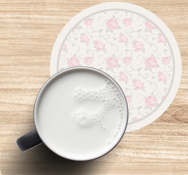 Dessous de verre vintage à motif floral vintage - TenStickers
