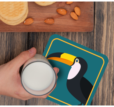 Dessous de verre vintage illustration toucan tropical - TenStickers