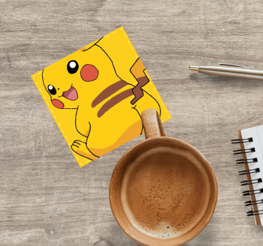 Dessous de verre vintage personnage jaune animé - TenStickers
