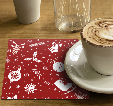 Sous-verre Éléments de noël  - TenStickers