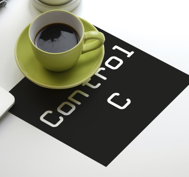 Sous-verre geek Control c + Control v - TenStickers