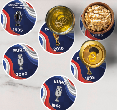 Sous-verre trophée football - TenStickers
