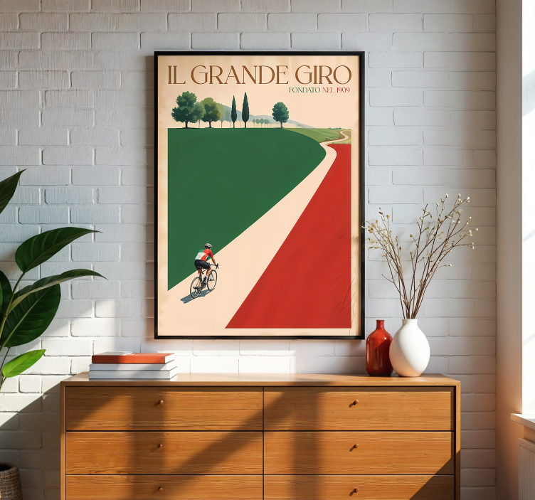 Affiche cyclisme il grande giro - TenStickers