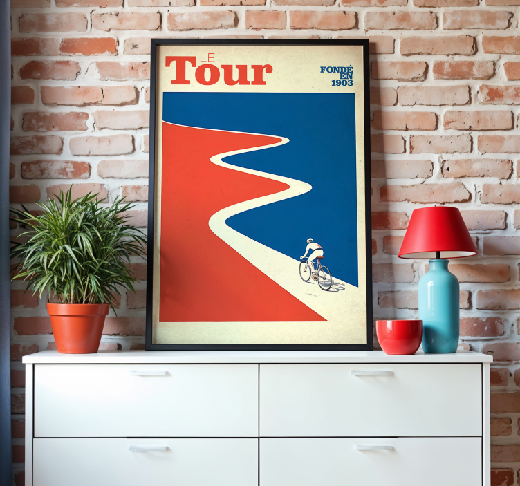 Affiche cyclisme tour vintage - TenStickers