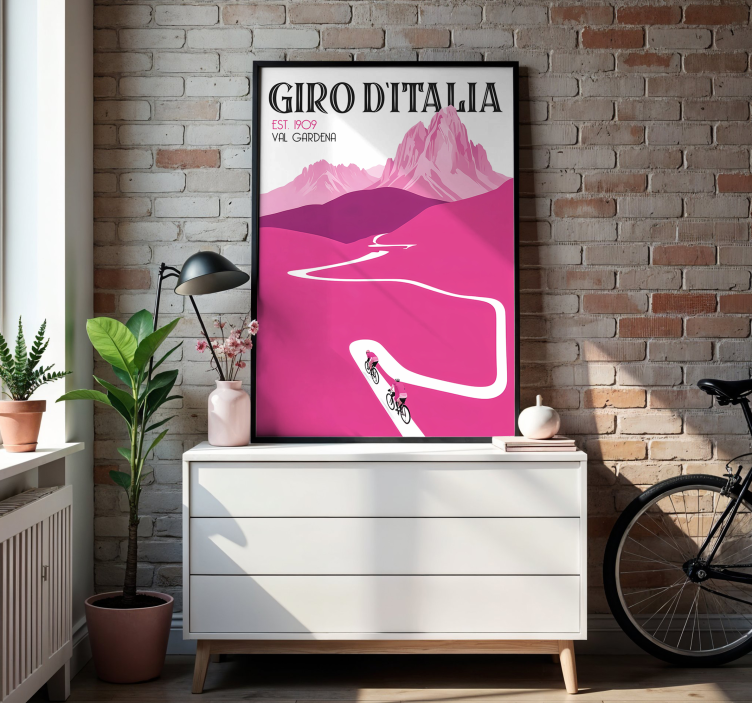 Affiche cyclisme val gardena - TenStickers