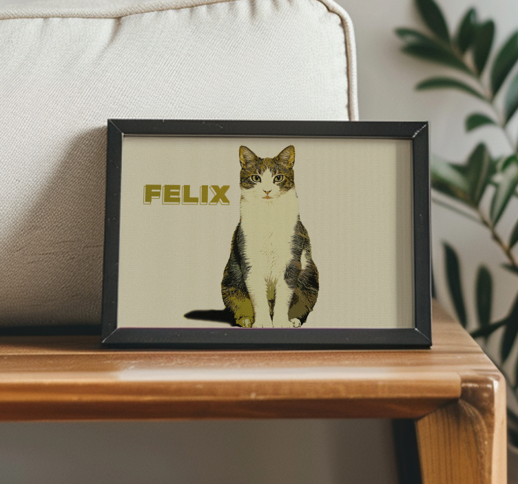 Affiche animaux illustration personnalisée demi ton - TenStickers