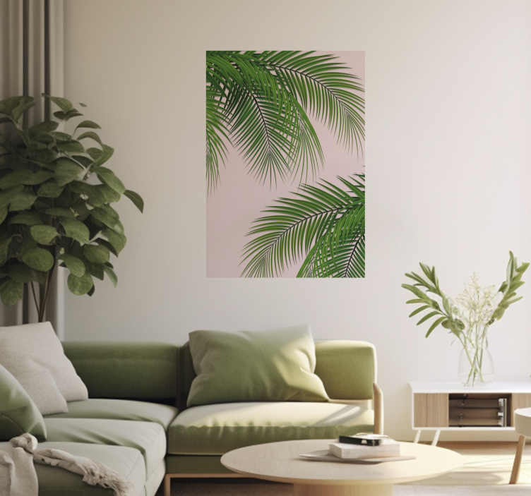 Poster arbre feuille tropicale - TenStickers