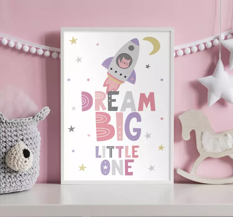 Affiche chambre "Big dream Little one" - TenStickers