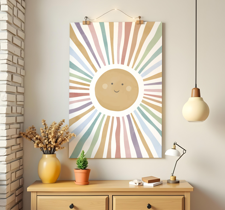 Affiche chambre enfant soleil heureux - TenStickers