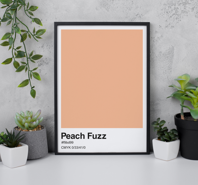 Poster couleur Peach Fuzz - TenStickers