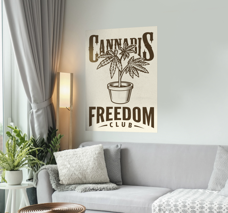Poster motif cannabis club - TenStickers