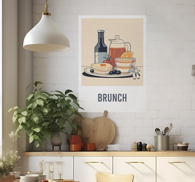 Poster mural motif Brunch - TenStickers