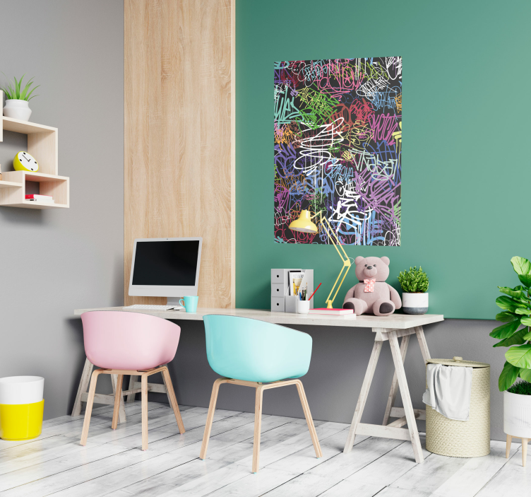 Poster peinture style urbain - TenStickers