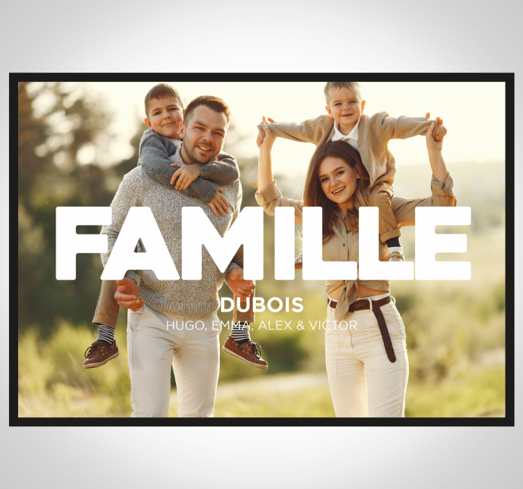 Poster "Photo de famille" personnalisable - TenStickers