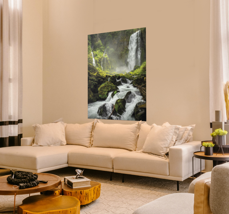 Poster photo paysage cascades - TenStickers
