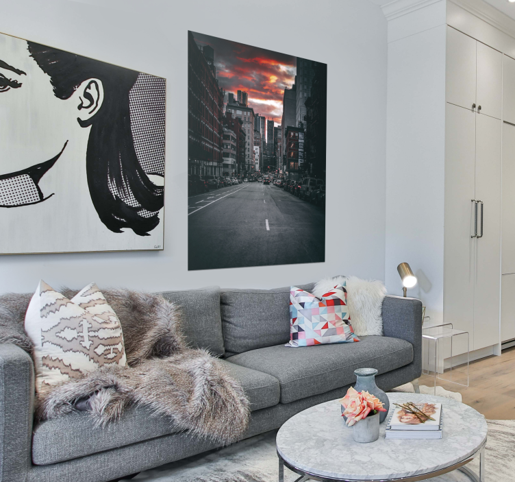 Poster photo rue de New York - TenStickers