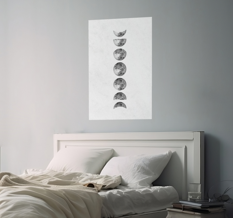 Poster pour chambre motif phases de la Lune - TenStickers