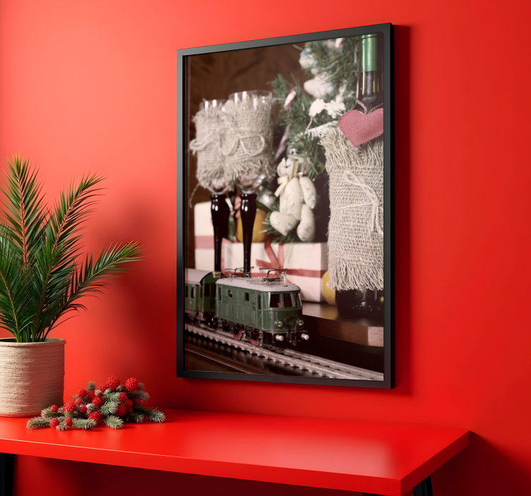 Poster Noël train jouet - TenStickers