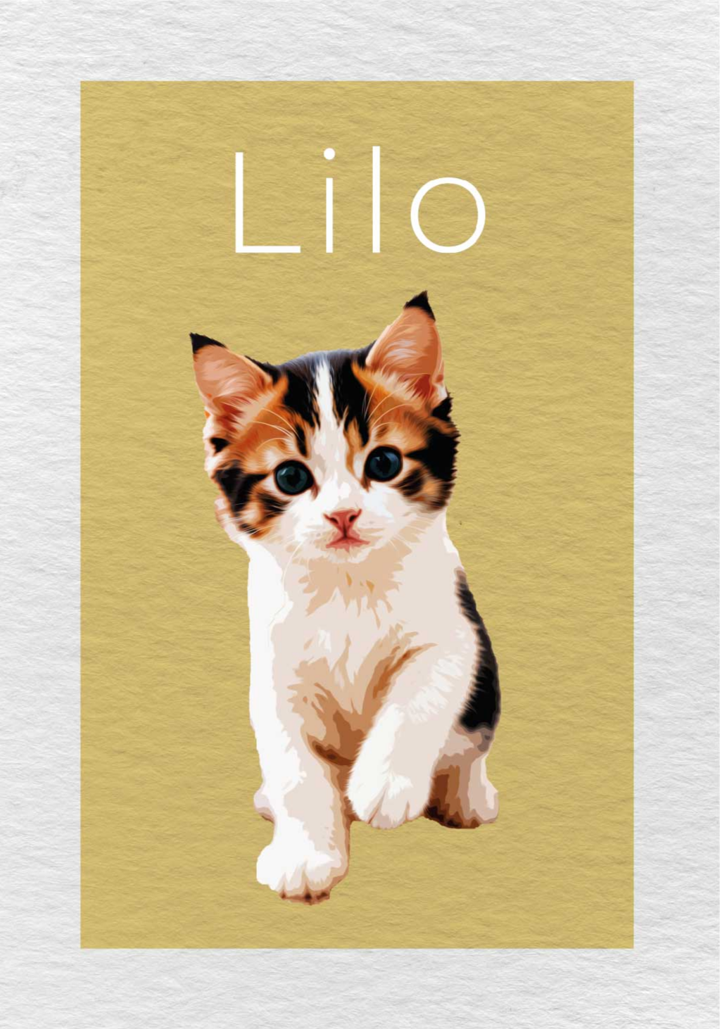 Affiche animaux effet de dessin personnalisé - TenStickers