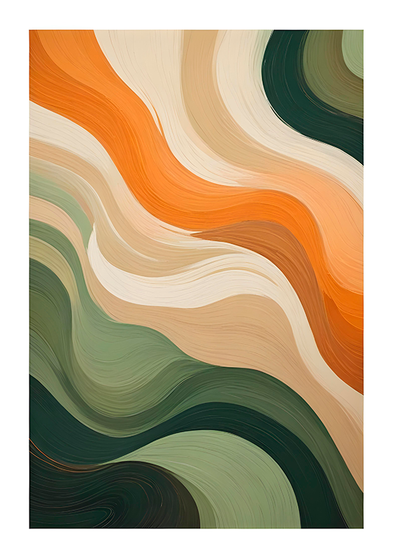 Affiche art pastels multicolores - TenStickers